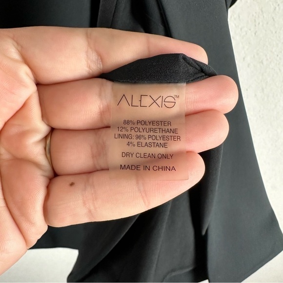 Alexis Black Wrap Tie Sleeveless Dress Size XS - Picture 4 of 4